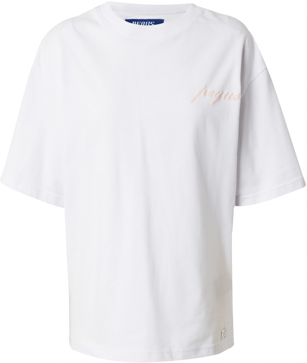 Pequs Tričko 'Paradise Beach Club'  telová / biela