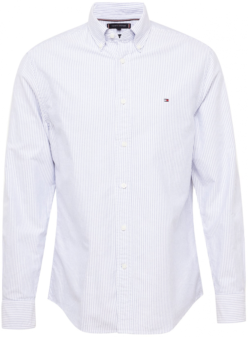TOMMY HILFIGER Košeľa 'Heritage'  modrosivá / biela