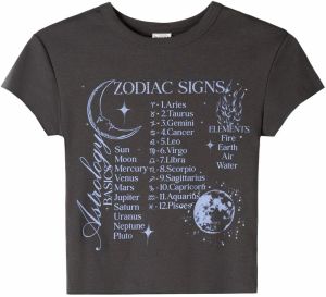 Bershka Tričko  svetlomodrá / tmavosivá / šedobiela