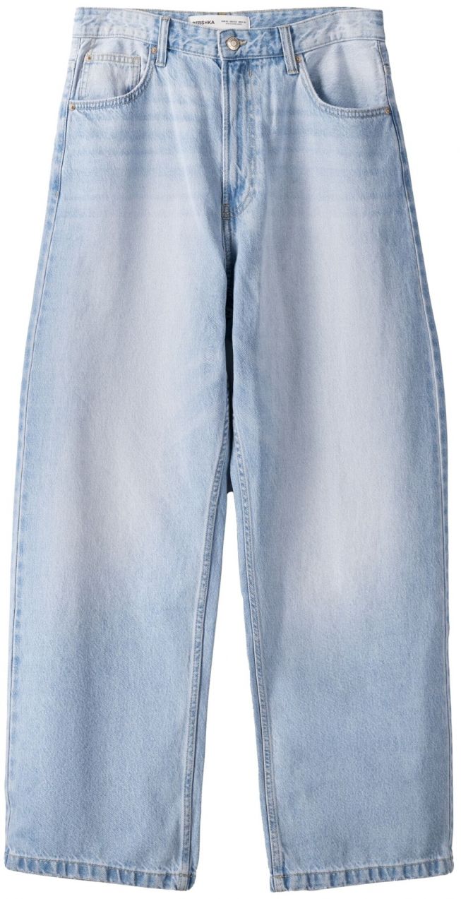 Bershka Džínsy  modrá denim