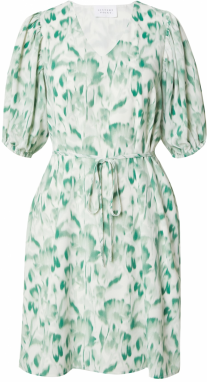 SISTERS POINT Šaty 'VENTIA-S.DR'  krémová / zelená