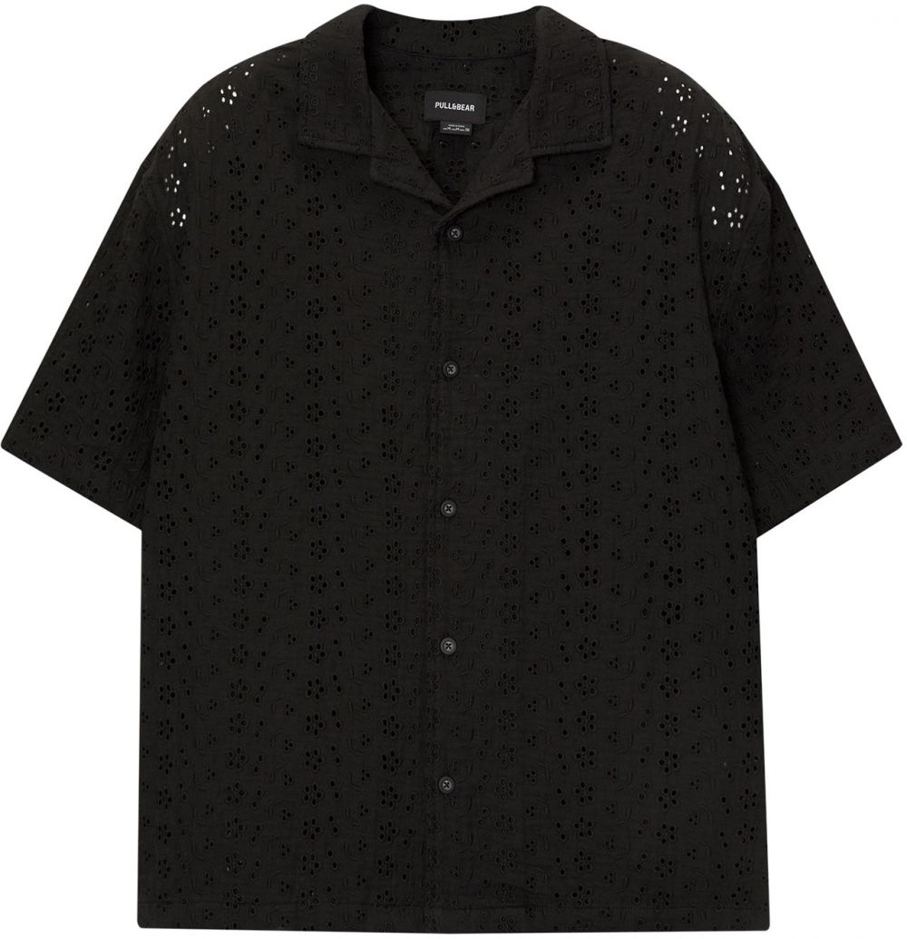 Pull&Bear Košeľa  čierna