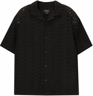Pull&Bear Košeľa  čierna