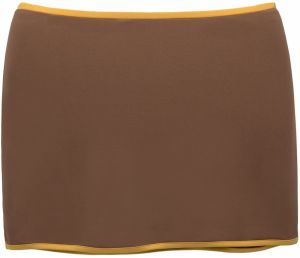 Pull&Bear Sukňa  hnedá / šafránová