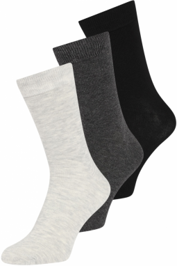 Jack & Jones Plus Ponožky 'Jacrafael'  sivá melírovaná / čierna / biela melírovaná