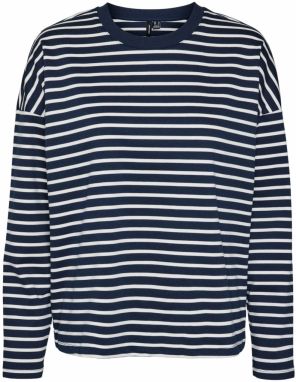 VERO MODA Tričko 'VMAbby'  námornícka modrá / biela