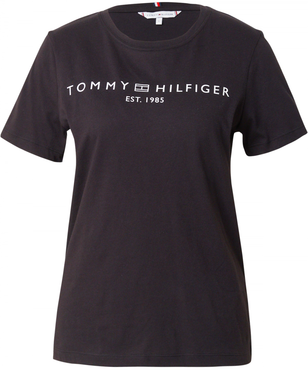 TOMMY HILFIGER Tričko  čierna / biela