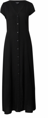 Monki Košeľové šaty  čierna