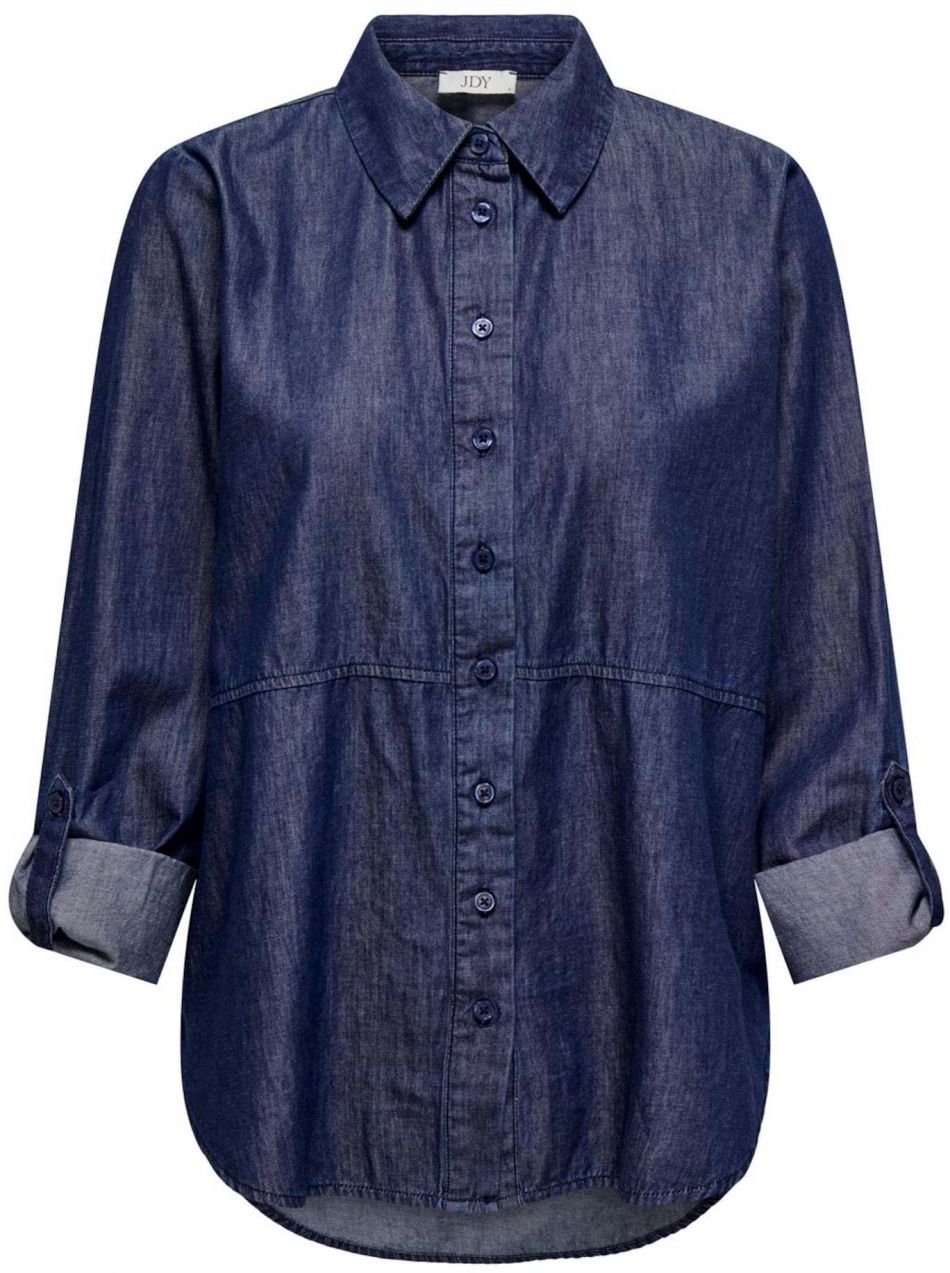 JDY Blúzka  modrá denim