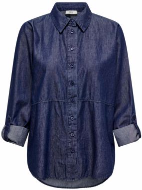 JDY Blúzka  modrá denim