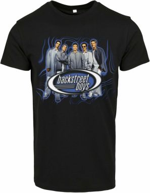 Merchcode Tričko 'Backstreet Boys'  modrá / sivá / čierna / biela