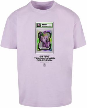 MT Upscale Tričko 'Blend'  svetlosivá / svetlozelená / svetlofialová / čierna