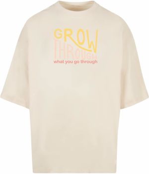 Merchcode Tričko 'Spring - Grow Through 2'  žltá / krvavo červená / biela ako vlna