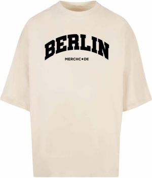 Merchcode Tričko 'Berlin'  čierna / biela ako vlna