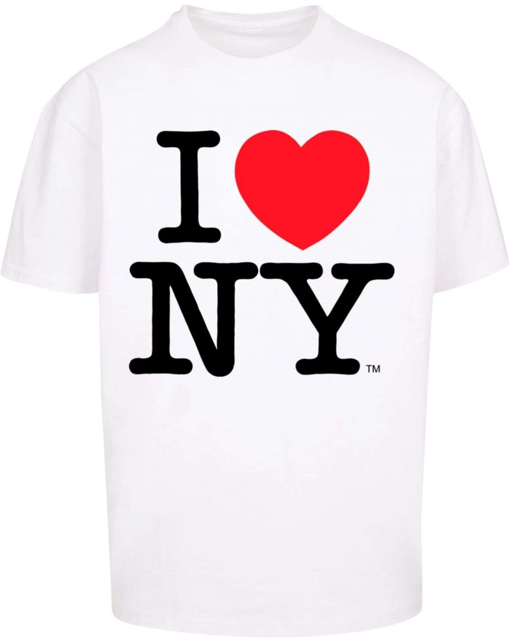Merchcode Tričko 'I Love NY'  červená / čierna / biela