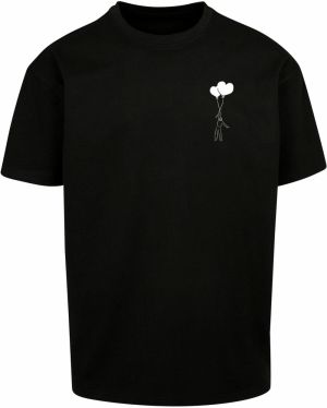 Merchcode Tričko 'Love In The Air'  čierna / biela