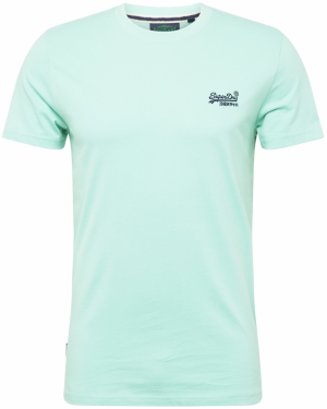 Superdry Tričko 'Essential'  mätová / tmavozelená