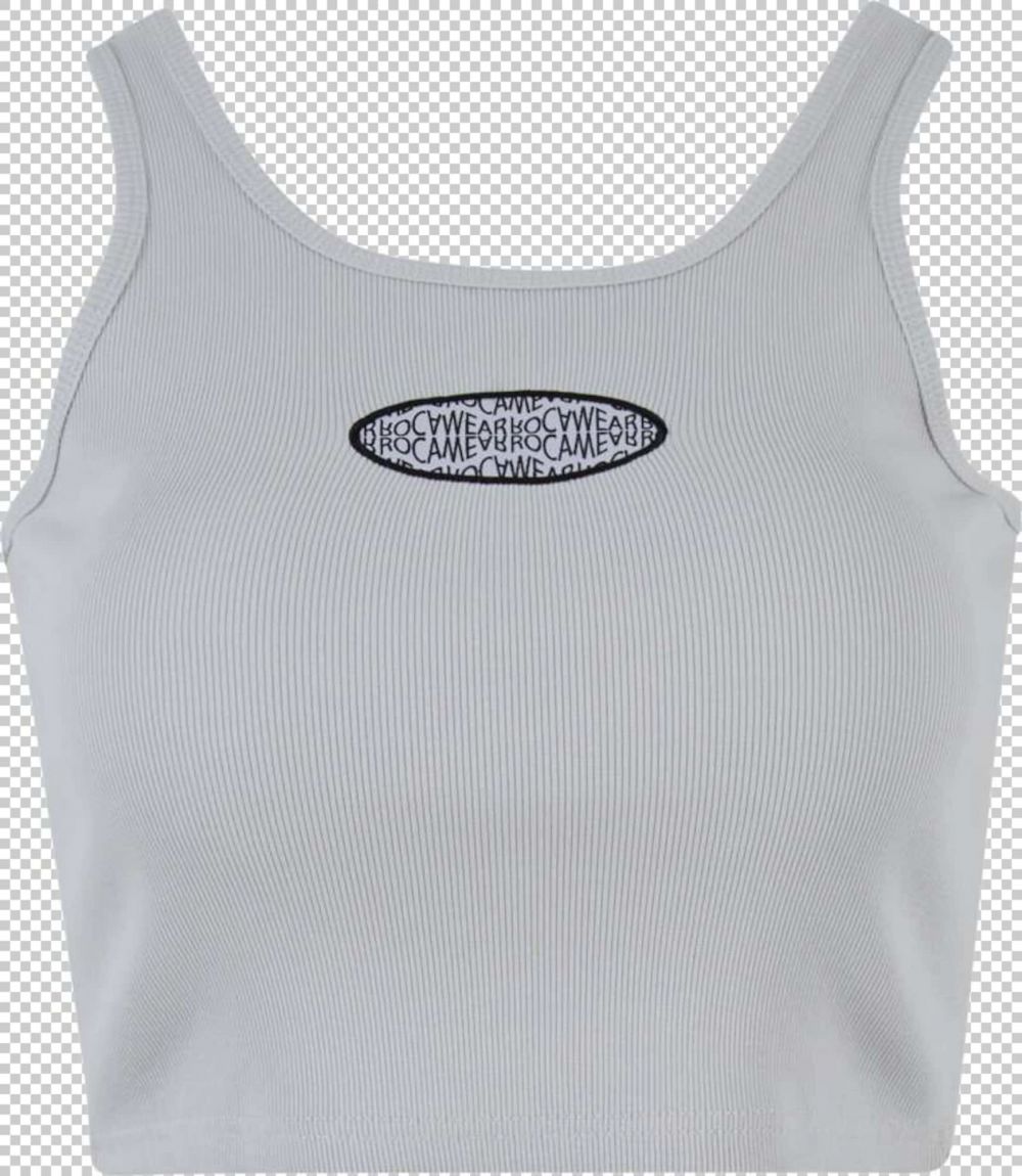 ROCAWEAR Top  sivá / čierna