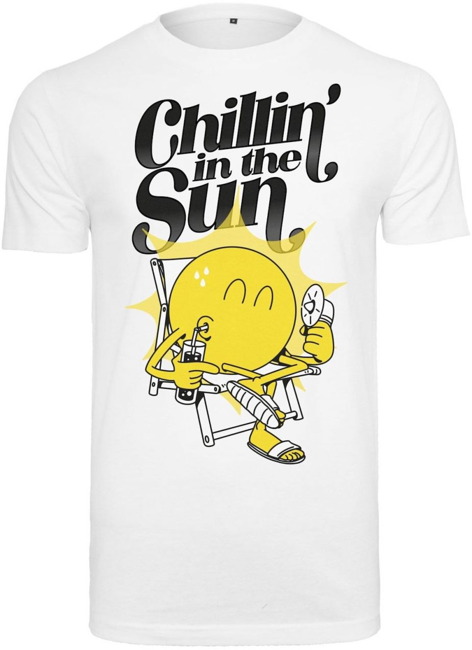 Mister Tee Tričko 'Chillin'  žltá / čierna / biela