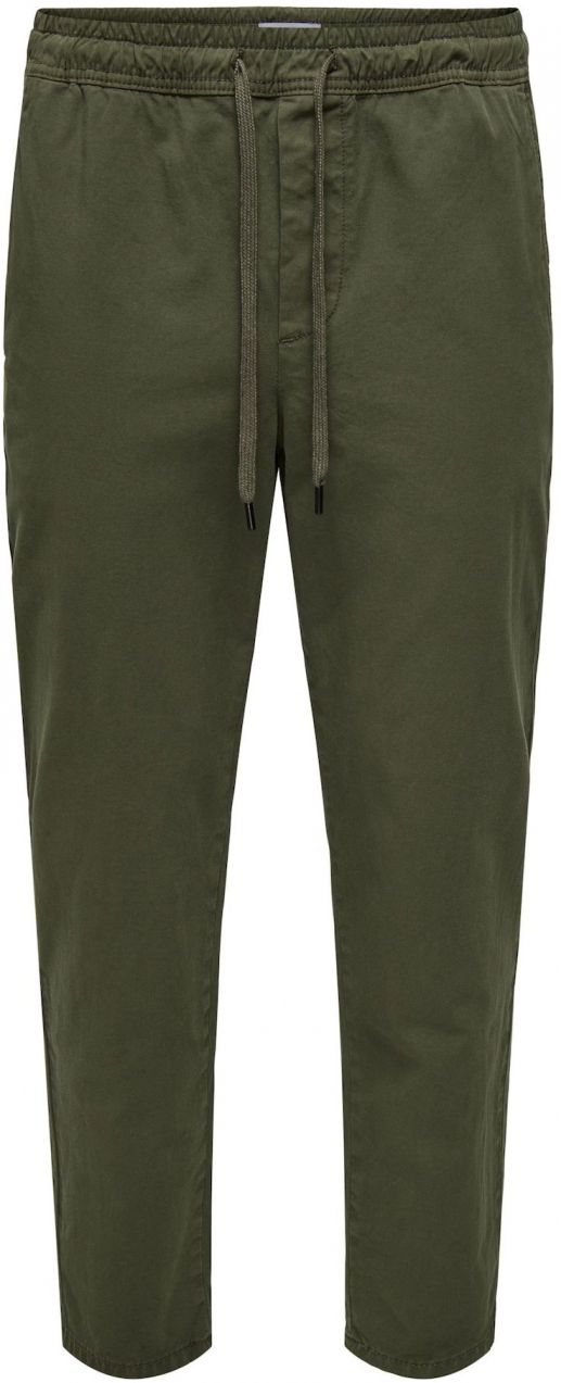 Only & Sons Chino nohavice 'ONSLinus'  tmavozelená