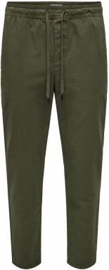 Only & Sons Chino nohavice 'ONSLinus'  tmavozelená