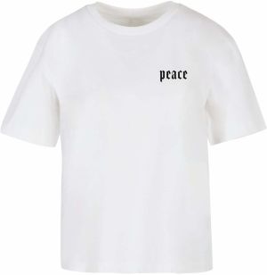 Miss Tee Tričko 'Peace Hand'  sivá / tmavosivá / čierna / biela