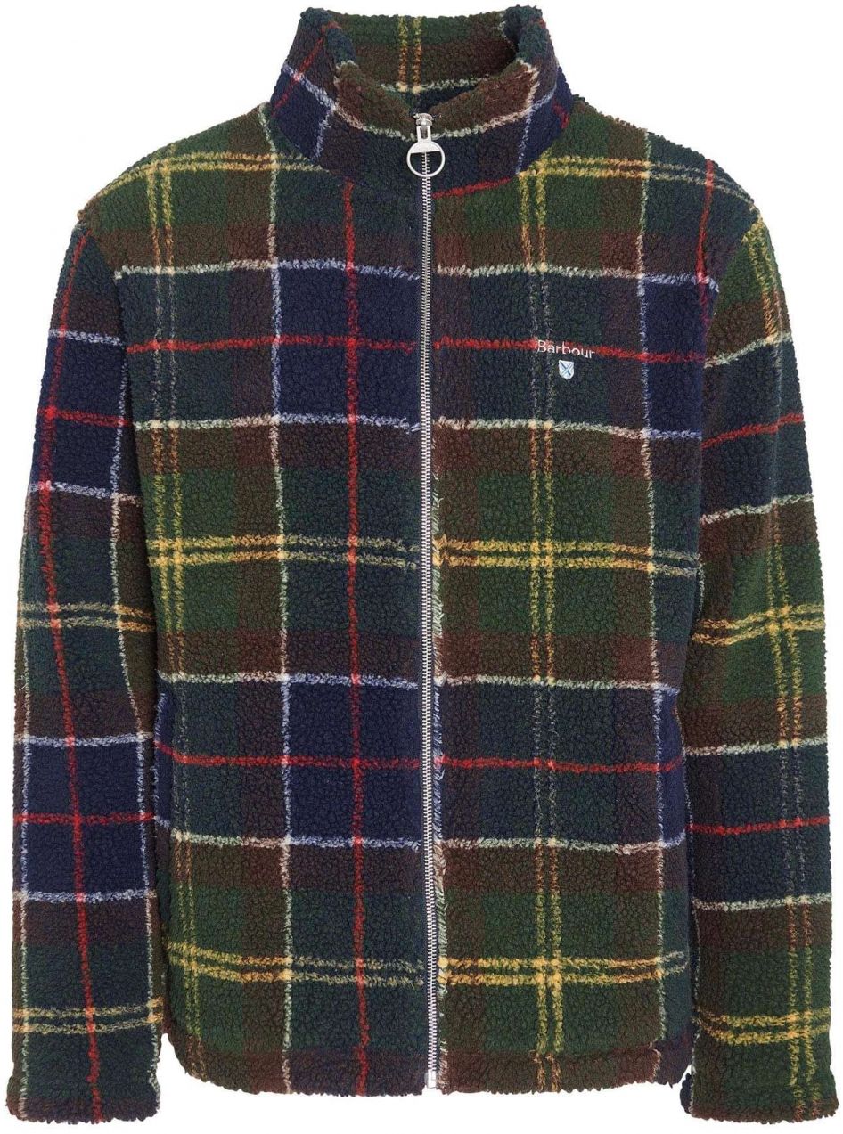 Barbour Flisová bunda  námornícka modrá / žltá / červená / biela
