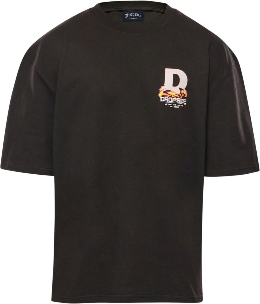 Dropsize Tričko  krémová / žltá / fialová / čierna