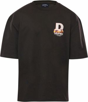 Dropsize Tričko  krémová / žltá / fialová / čierna