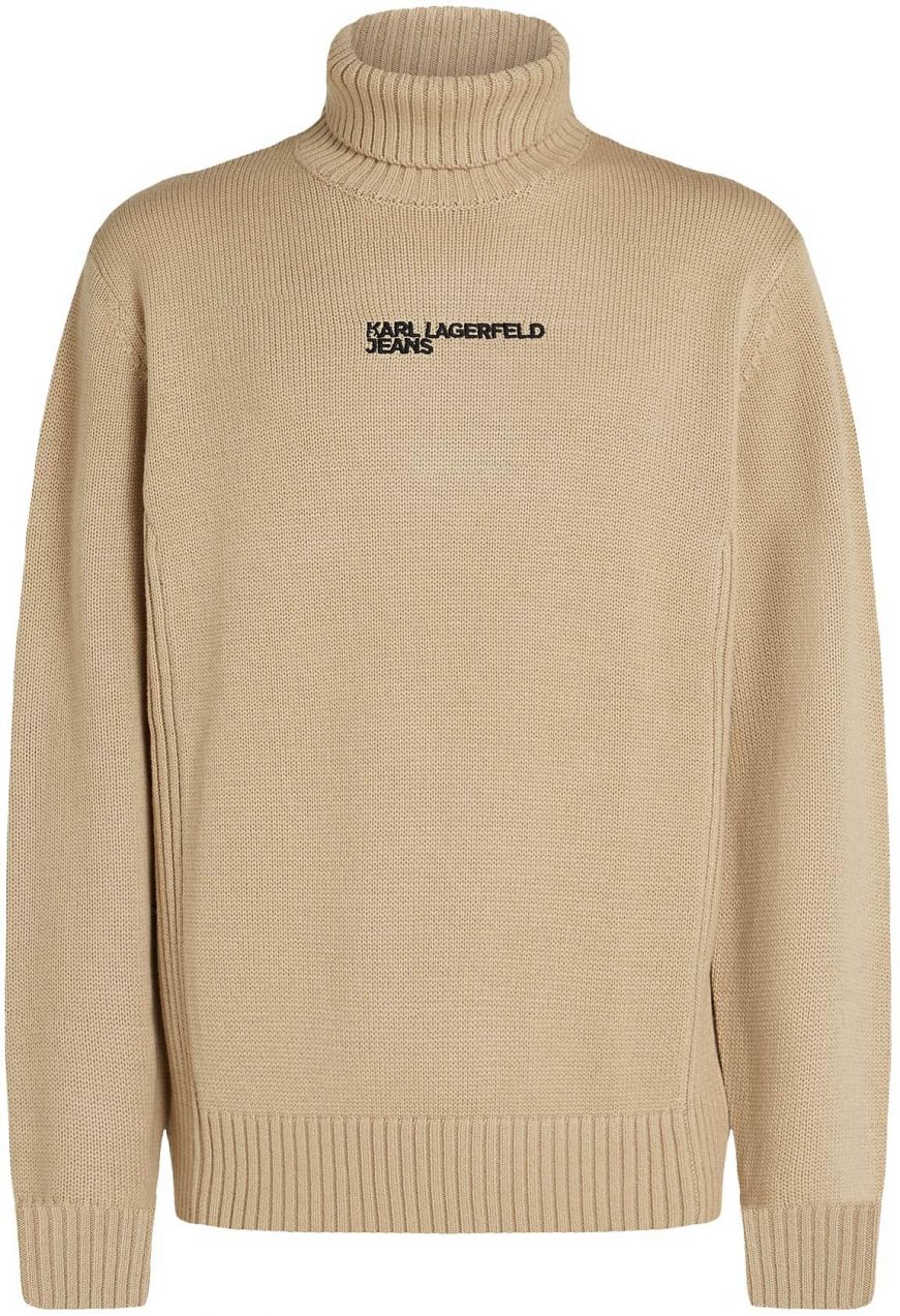 KARL LAGERFELD JEANS Sveter  béžová / čierna