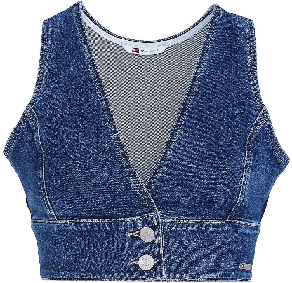 Tommy Jeans Top  modrá denim