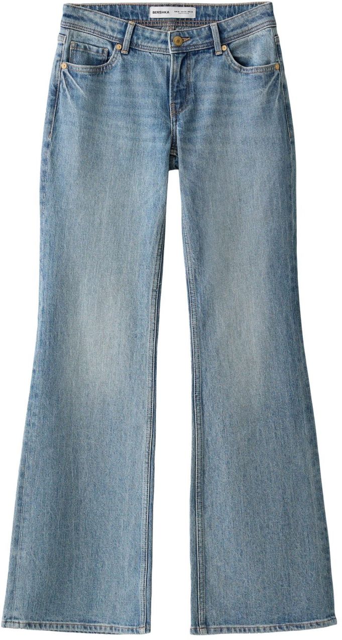Bershka Džínsy  modrá denim