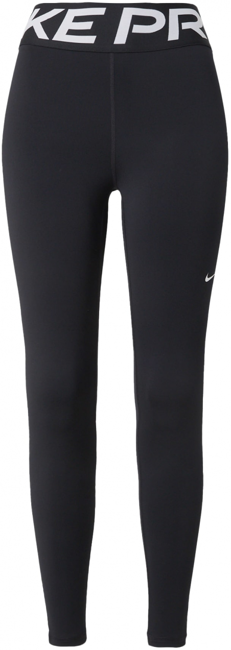 NIKE Športové nohavice  čierna / biela
