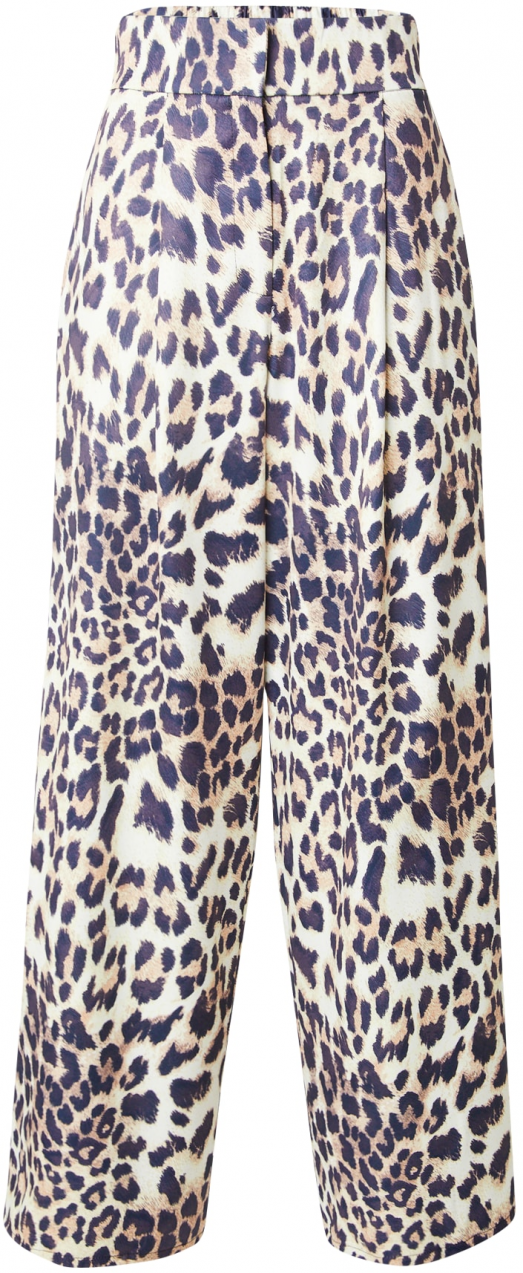 SISTERS POINT Plisované nohavice 'GALYA'  krémová / svetlohnedá / čierna