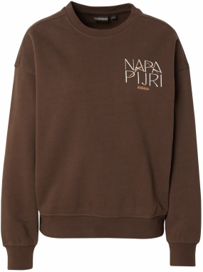 NAPAPIJRI Mikina 'B-RHIN'  piesková / hnedá / biela