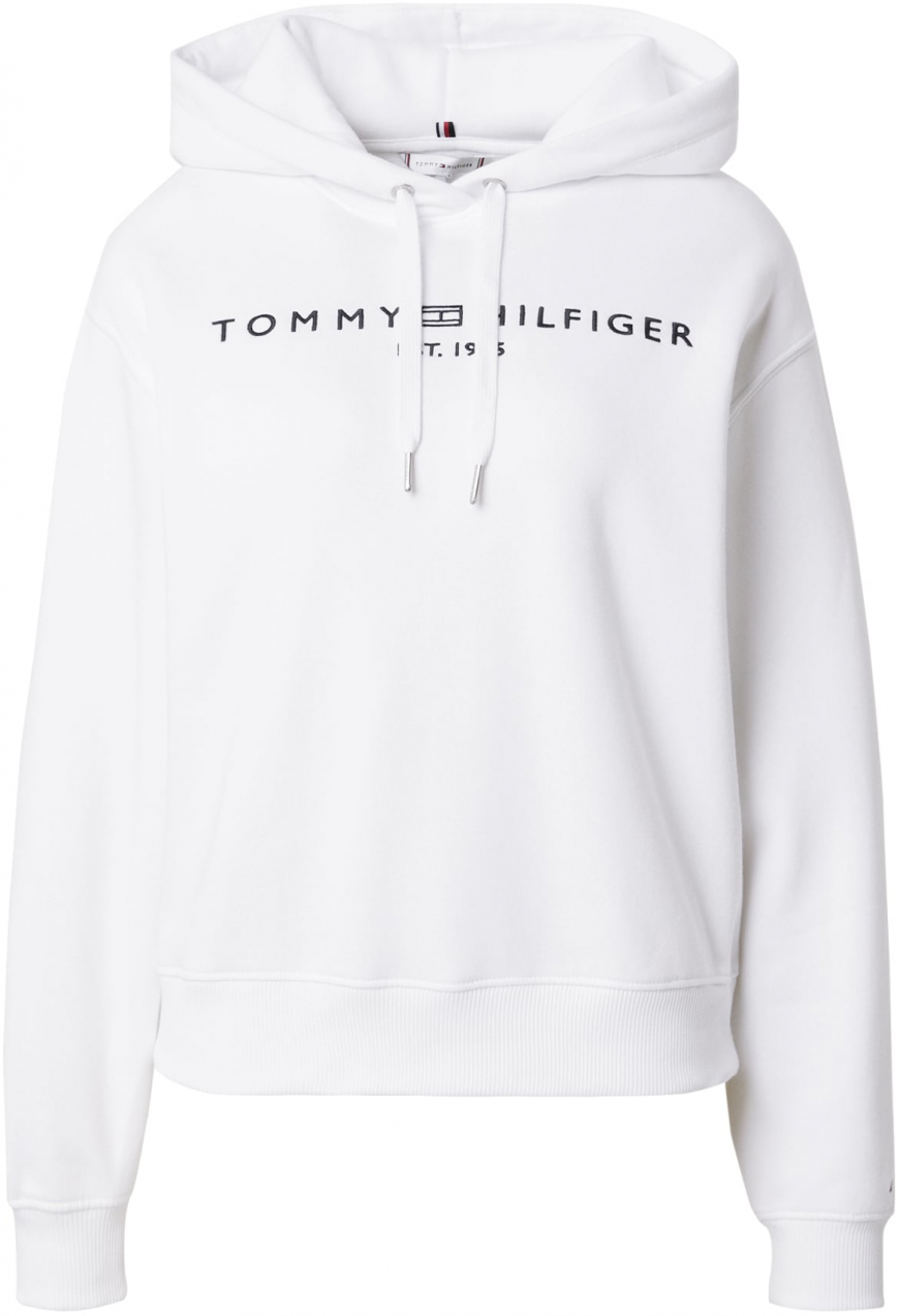 TOMMY HILFIGER Mikina  čierna / biela