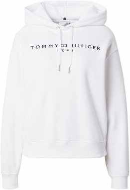 TOMMY HILFIGER Mikina  čierna / biela