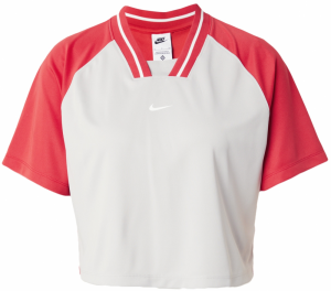 Nike Sportswear Tričko  svetlosivá / červená