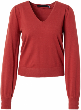 VERO MODA Sveter 'VMHOLLYKARIS'  tmavočervená