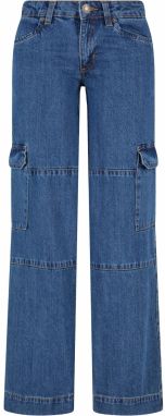 Urban Classics Rifľové kapsáče  modrá denim