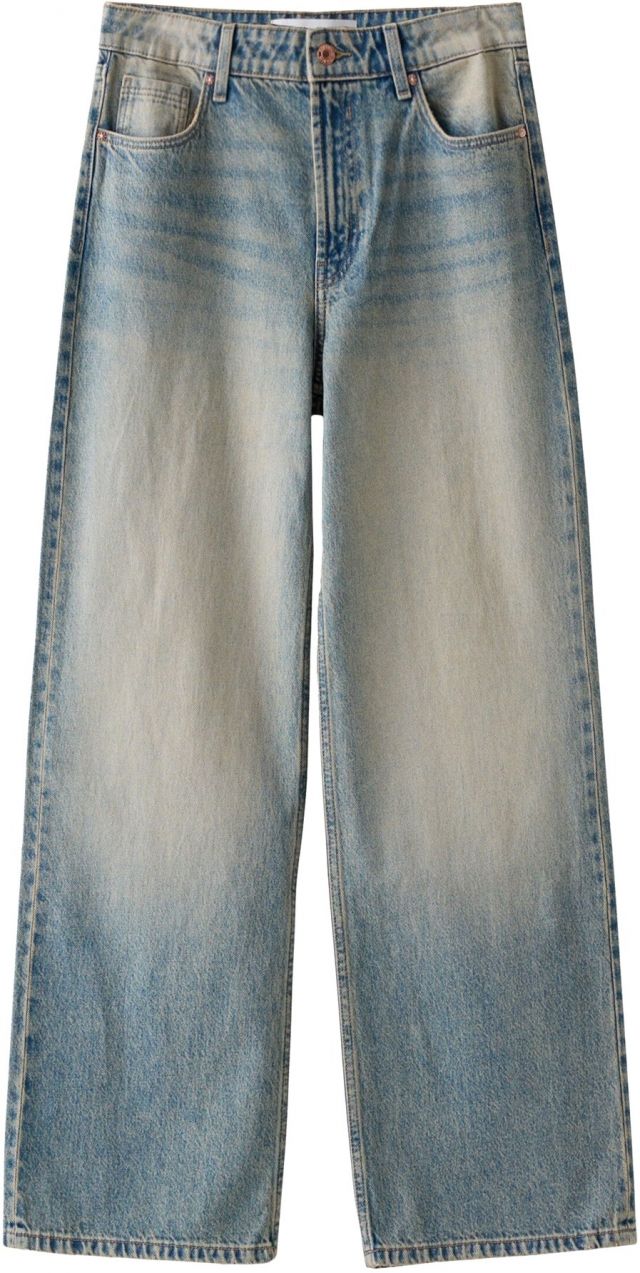 Bershka Džínsy  modrá denim