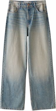Bershka Džínsy  modrá denim