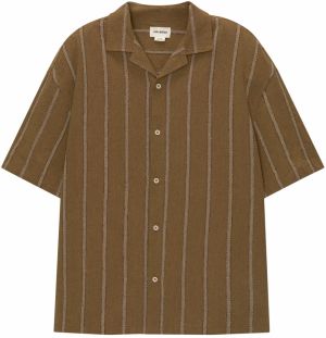 Pull&Bear Košeľa  kaki / olivová