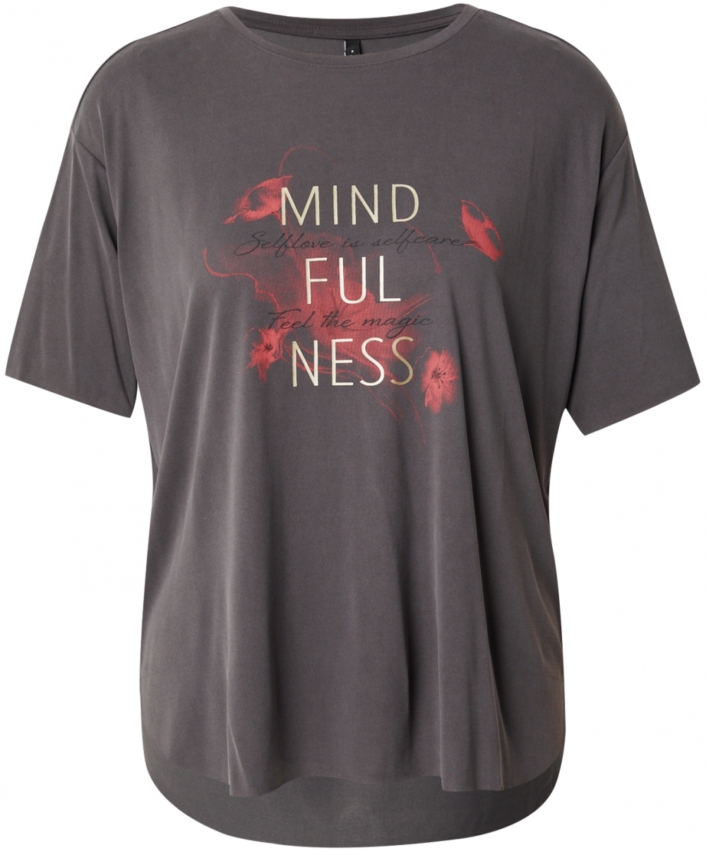 ONLY Tričko 'ONLFREE'  svetlobéžová / tmavosivá / purpurová / čierna