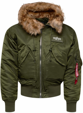 ALPHA INDUSTRIES Zimná bunda '45P'  olivová / biela