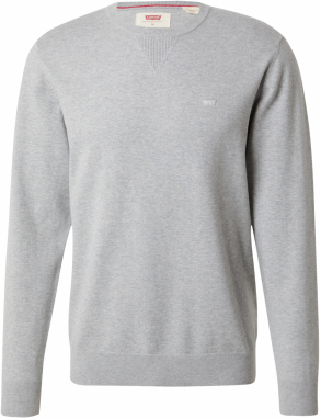 LEVI'S ® Sveter 'Lightweight Housemark'  sivá melírovaná