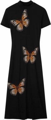 Desigual Šaty  béžová / hnedá / čierna
