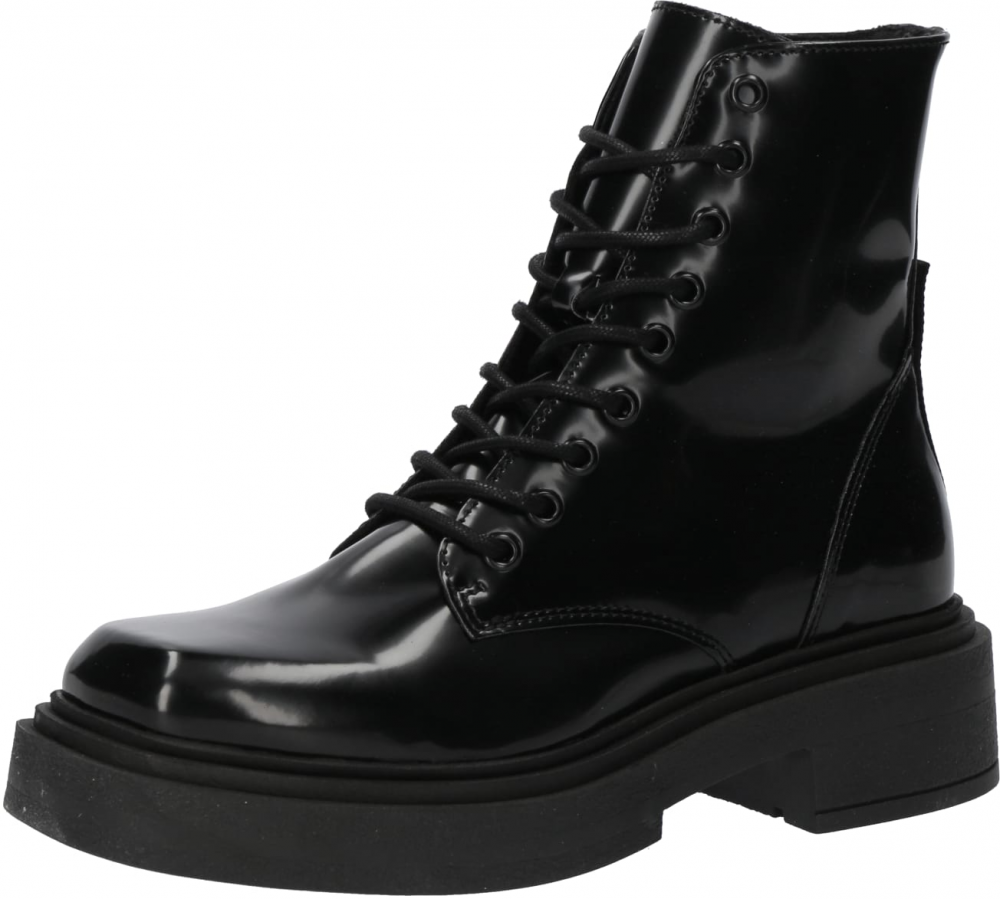 STEVE MADDEN Šnurovacie členkové čižmy 'Chiney'  čierna