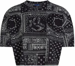 KARL LAGERFELD JEANS Tričko  čierna / biela