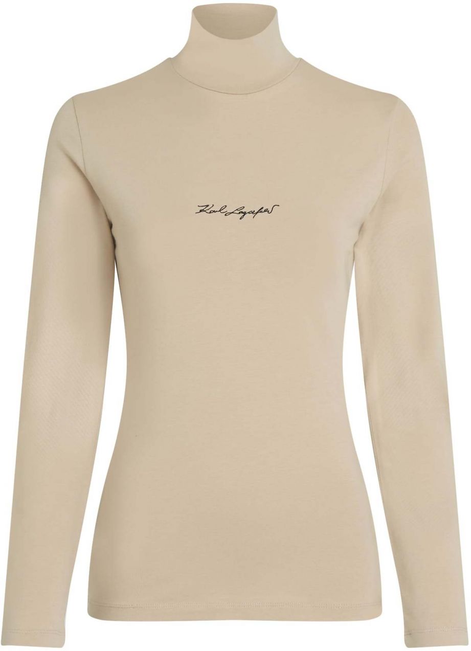 Karl Lagerfeld Tričko  béžová / čierna